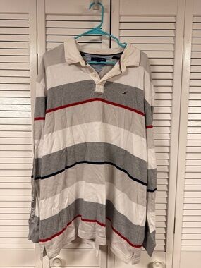 Vintage Tommy Hilfiger Striped Rugby Polo